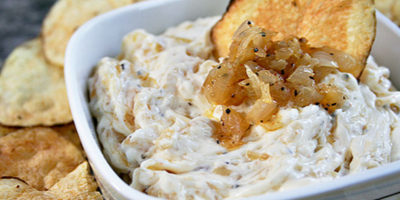 Pan-Fried Onion Dip