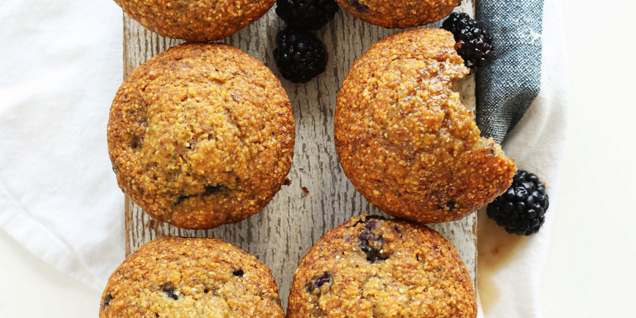 Blackberry Cornmeal Muffins
