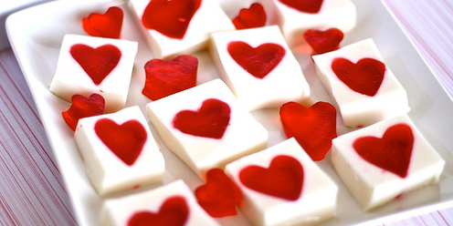 Valentine's Jello Hearts