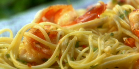 Lemony Shrimp Scampi Pasta