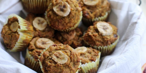 Turmeric, Banana & Blood Orange Muffins