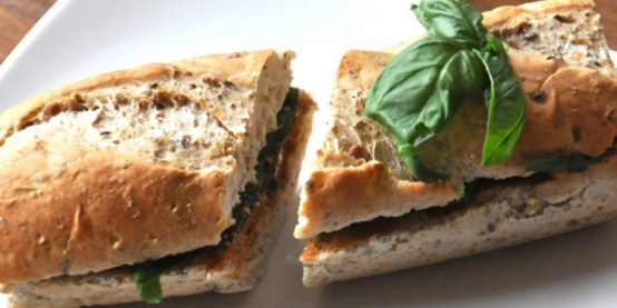 Peanut Butter & Basil Sandwich