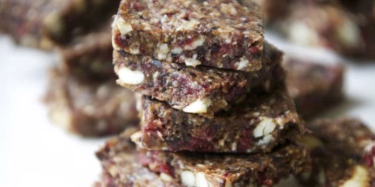 Raw Coconut Cranberry Cashew Fig Bars