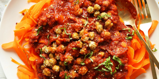 Weeknight Chickpea Bolognese