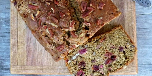 Yam Pecan Cranberry Loaf