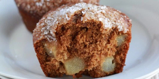 Gingerbread Pear Muffins