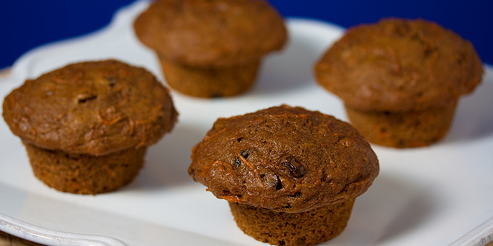 Carrot Flaxseed Muffins