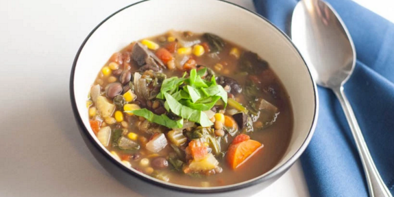 Slow Cooker Lentil Mushroom Soup