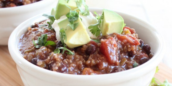 Black Bean Quinoa Taco Soup