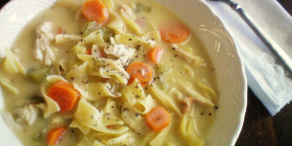 Crock Pot Creamy Chicken Noodle Soup