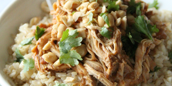 Crockpot Thai Peanut Chicken