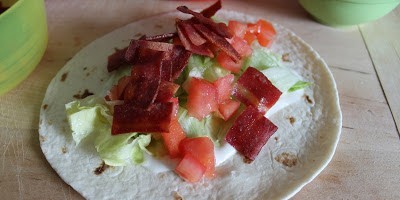 B.L.T. Snack Wraps