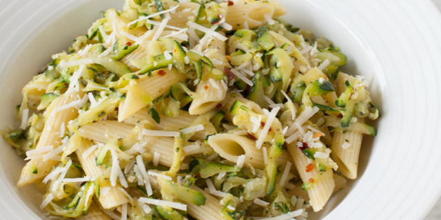 One-Pot Penne with Zucchini & Parmesan