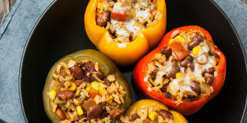 Slow Cooker Stuffed Bell Peppers