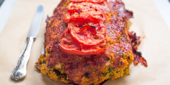 Vegan Lentil Quinoa Sweet Potato Loaf