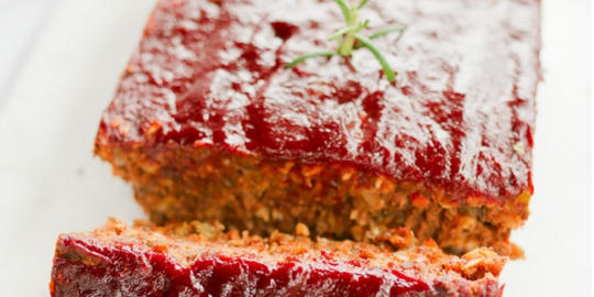 Lentil Loaf with Maple Sweetened Glaze