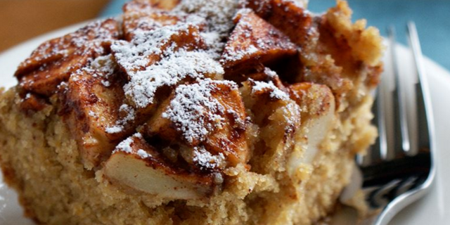 Apple Cake with Chickpea Puree