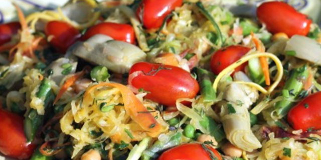 Spaghetti Squash & Veggie Melange