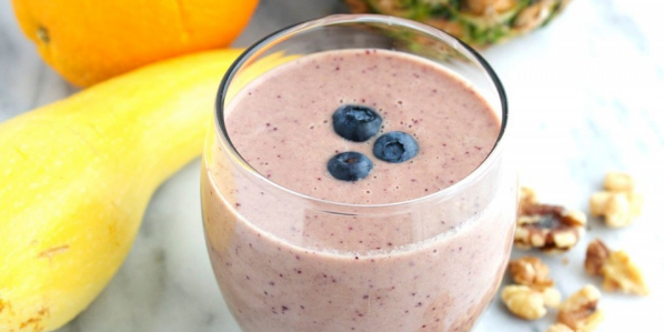 Pineapple Blueberry Squash Smoothie