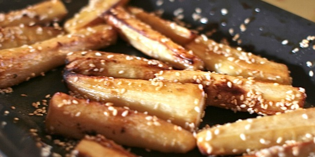 Honey Roasted Parsnips