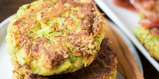 Zucchini-Chickpea Fritters with Red Onion Jam