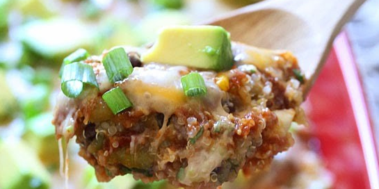 Quinoa Fiesta Enchilada Bake