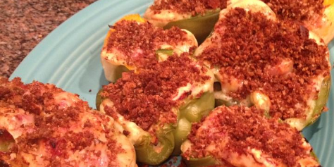 Reuben Stuffed Bell Peppers