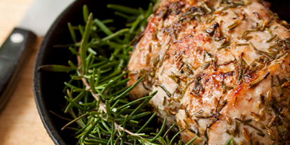 Roast Pork Loin with Garlic and Rosemary