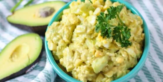 Avocado Chickpea Cucumber Egg Salad