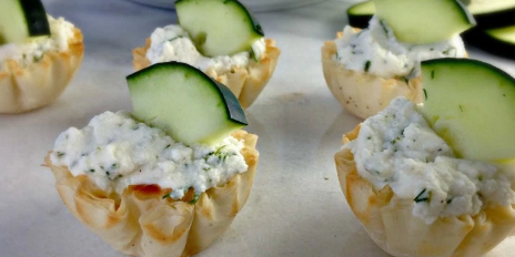 Cucumber Dill Ricotta Cups