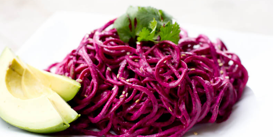 Spiralized Beet Salad