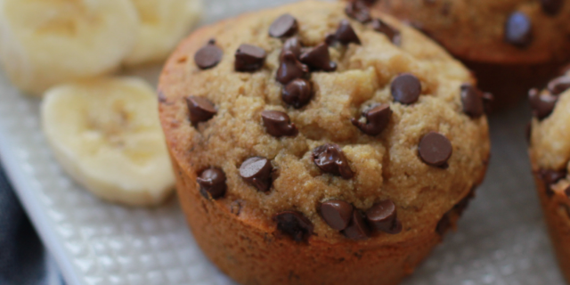 Chocolate Chip Banana Muffins