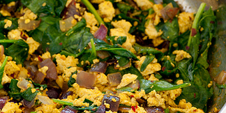 Vegan Curried Tofu Scramble
