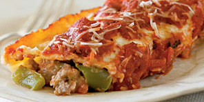 Sausage-Stuffed Manicotti