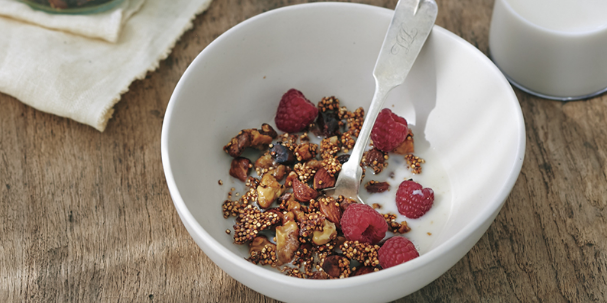 Honey Cinnamon Quinoa Granola