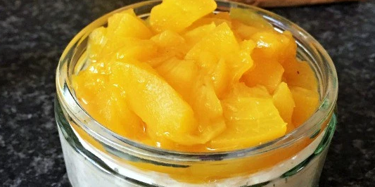 Peach Rice Pudding