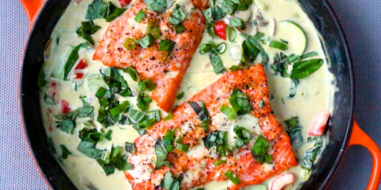 Thai Coconut Green Curry Salmon