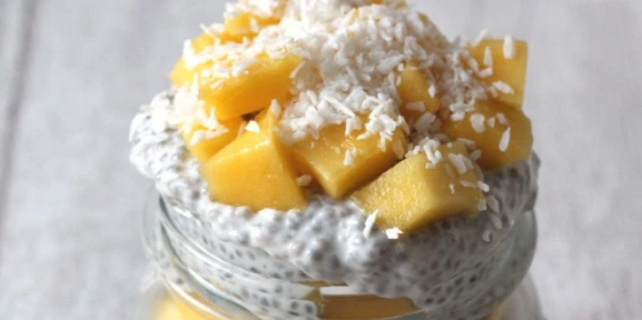 Mango Coconut Chia Pudding