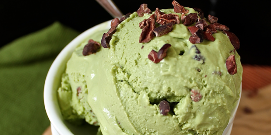 Raw Mint Chocolate Chip Ice Cream 