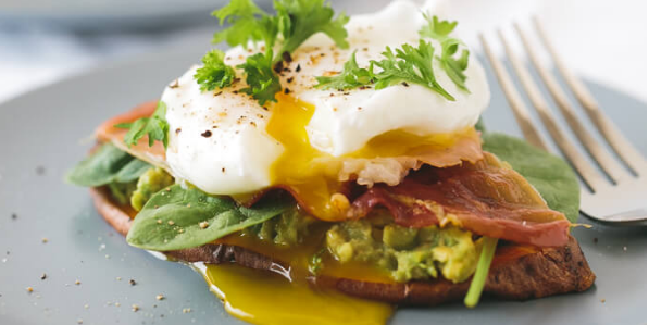 Sweet Potato "Toast" with Avocado & Egg