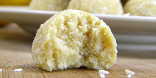 Raw Coconut Lemon Macaroons