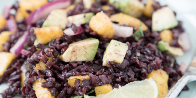 Mango & Avocado Black Rice Salad