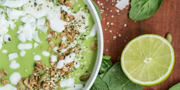 Green Tea Lime Pie Smoothie Bowl