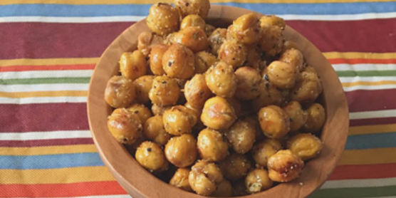 5-Ingredient Herb Roasted Chickpeas -V, GF, DF, NS