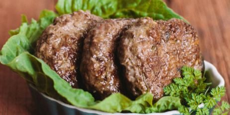 Three-Herb Beef Patties