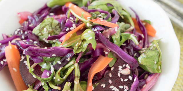 Cabbage Slaw with Orange Dressing