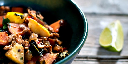 Summer Stir Fry with Sweet Potato & Tempeh