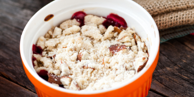 Strawberry Rhubarb with Banana Cashew Cream