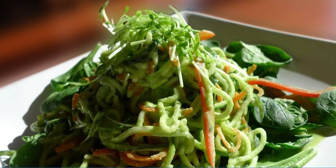 Zucchini Pad Thai With Citrus Ginger Dressing