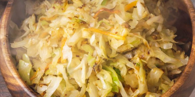 Cabbage Saute with Coconut Aminos